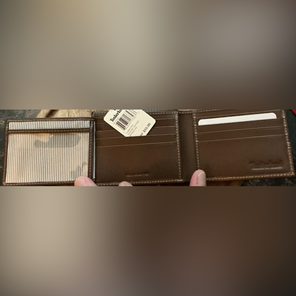 NEW! Timberland Men's Brown Leather Wallet - Picture 3 of 4